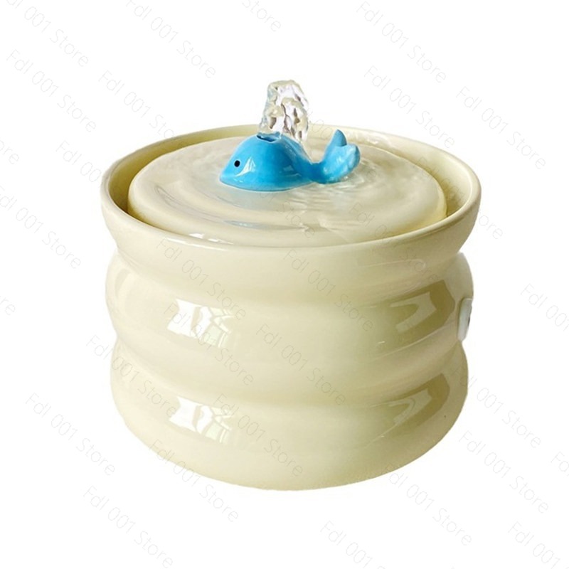 Pet Water Fountain - Cat Water Fountain 800ml Ceramic Automatic