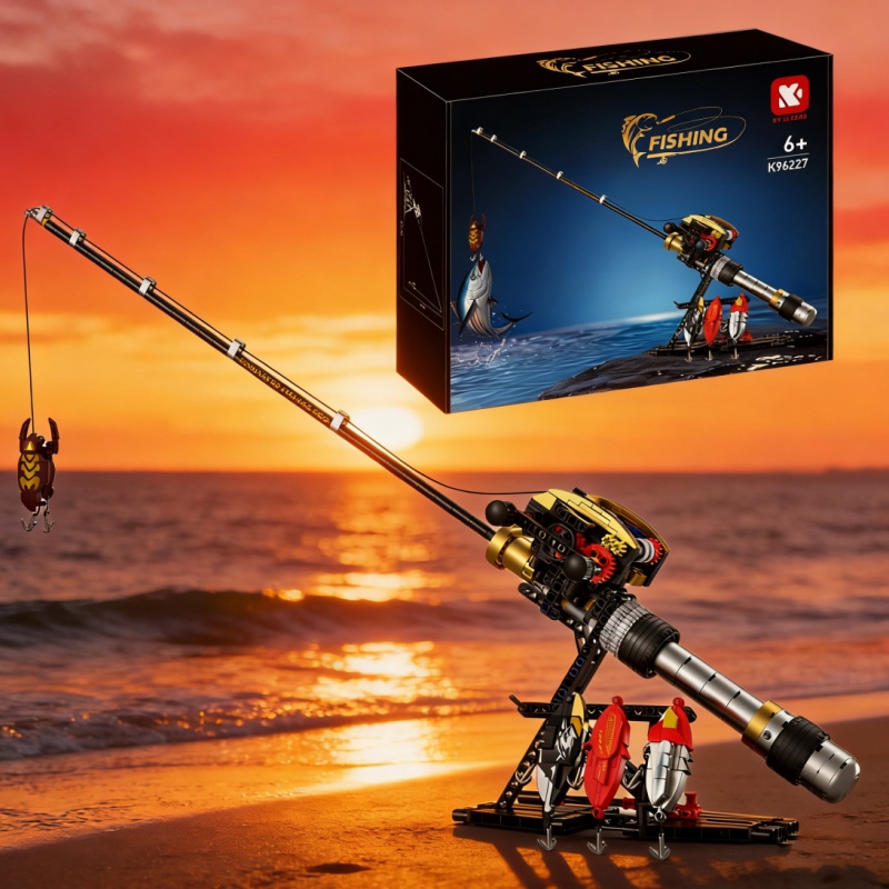 Pet Supplies Fish - Fishing Rod Building Blocks Simulated Sea
