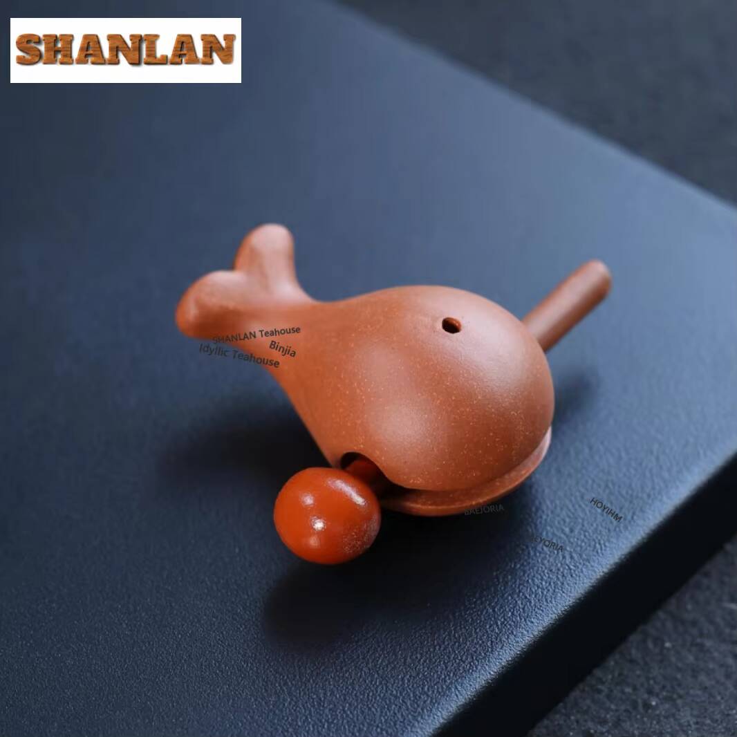 Pet Supplies Fish - Purple Clay Wooden Fish Tea Pet