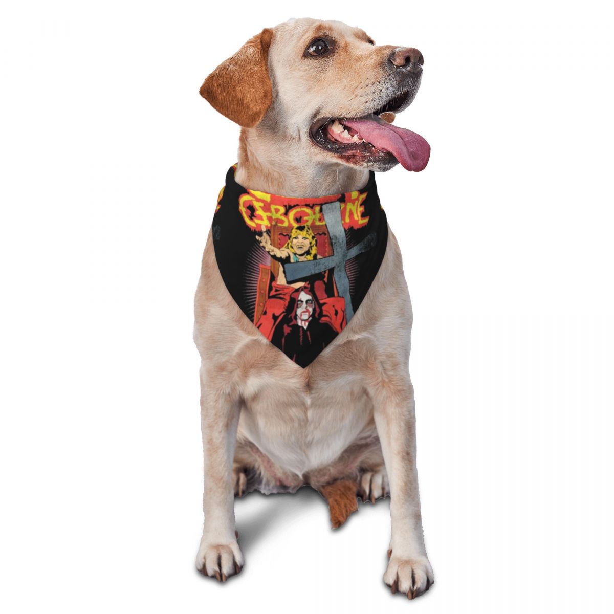 Dog Bandana Scarf - Ozzy Osbourne Pet Scarves British Heavy