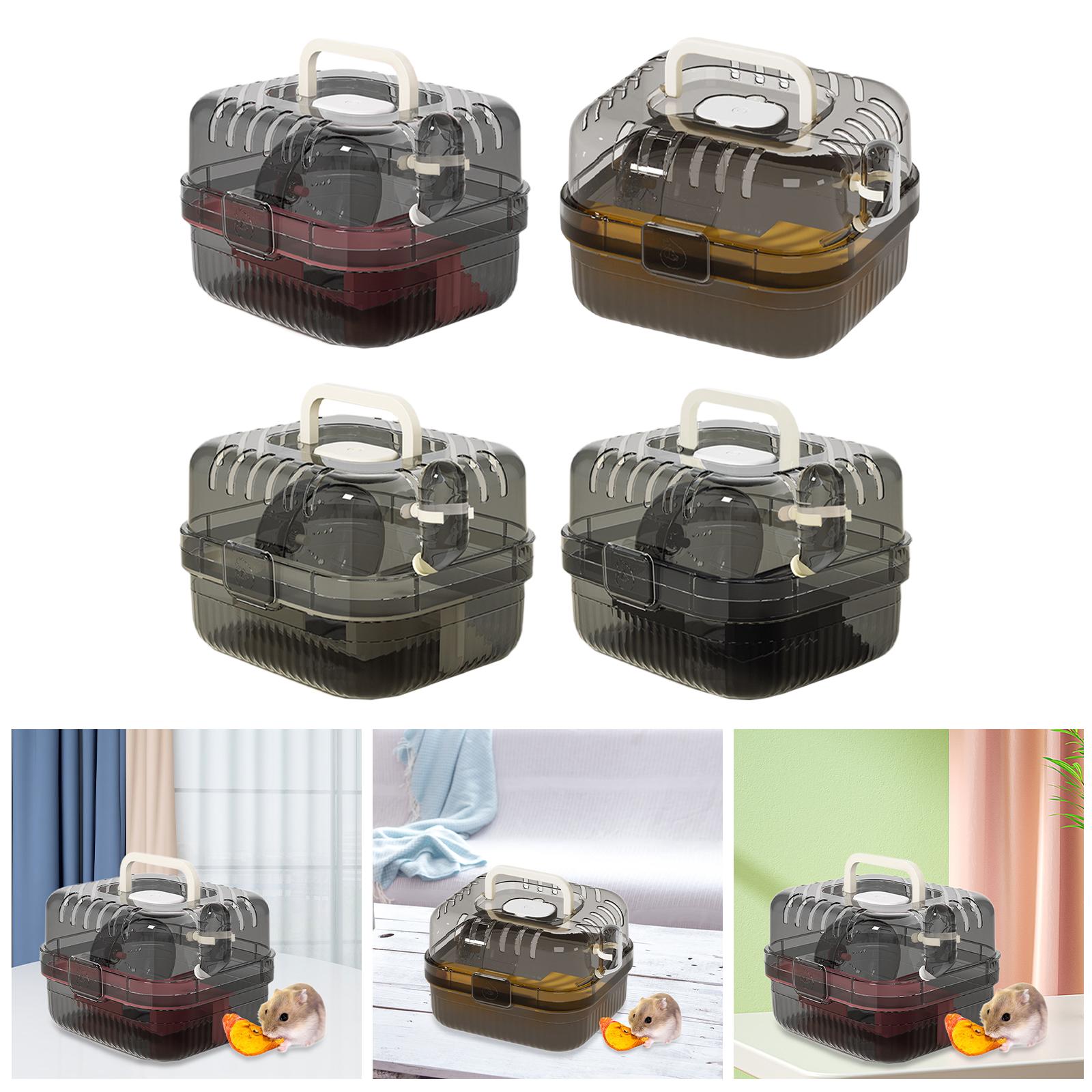 Hamster Cage Wheel - Portable Hamster Travel Cage Clear PP