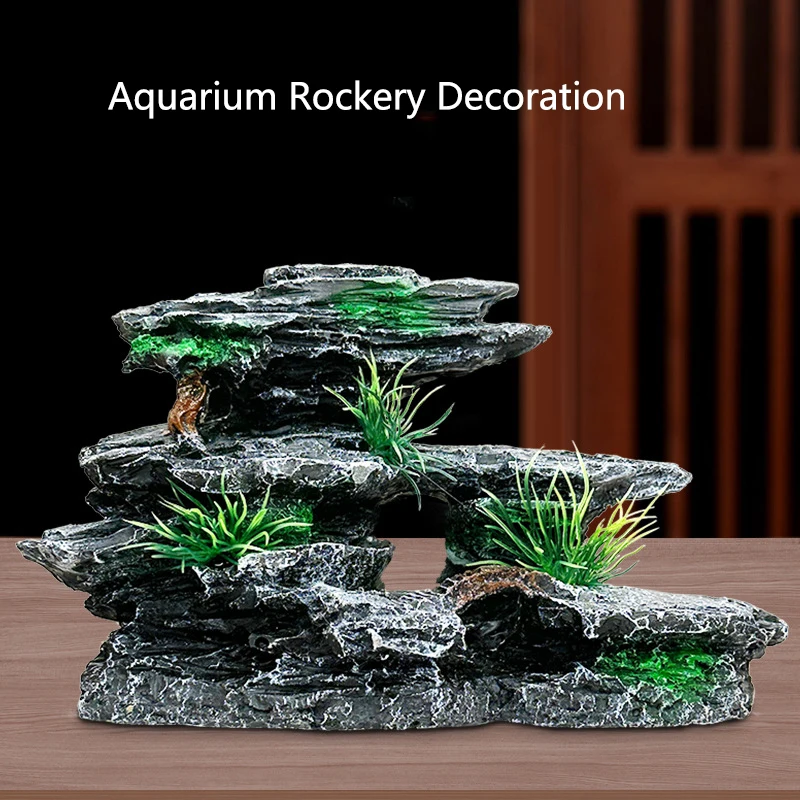Resin Aquarium Rockery Mountai - Pet Supplies Fish review and price