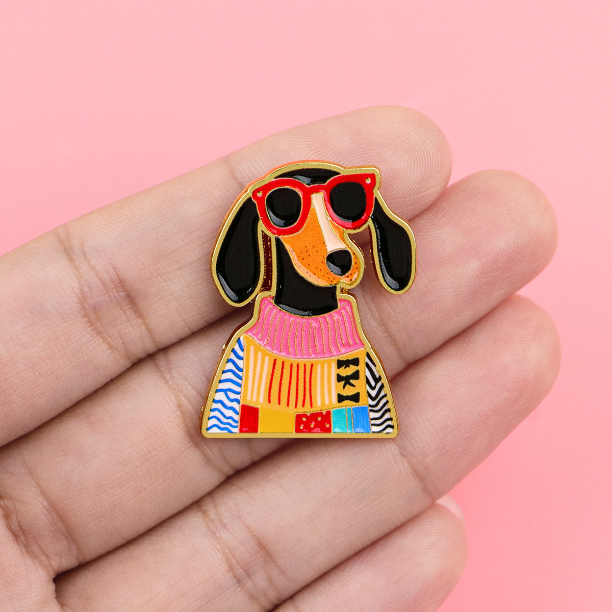 Enamel Pins Dachshund Dogs Cut - Pet Supplies Store review and price