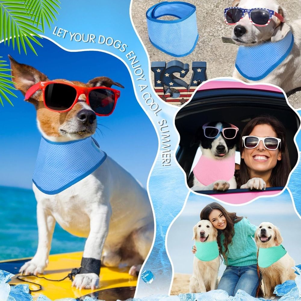 New Adjustable Dog Cooling Ban - Dog Bandana Scarf review and price