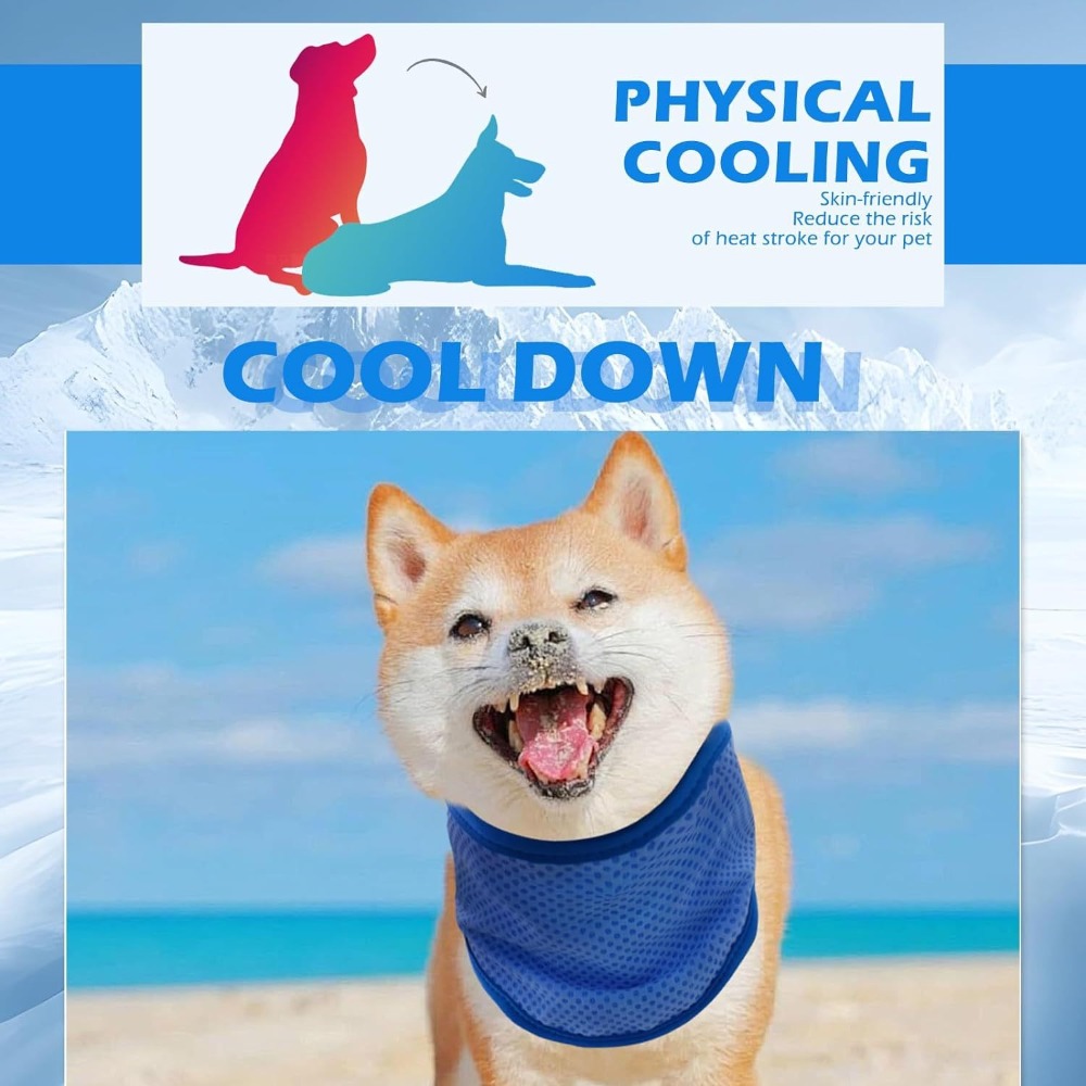New Adjustable Dog Cooling Ban - Dog Bandana Scarf review and price