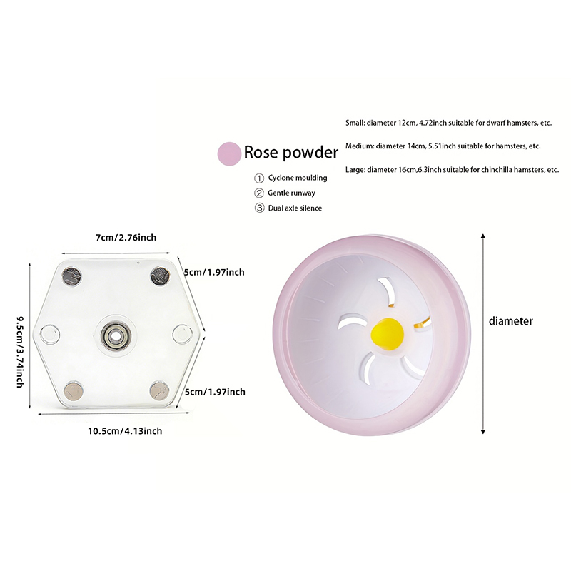 Magnetic running wheel bracket - Hamster Cage Wheel review and price