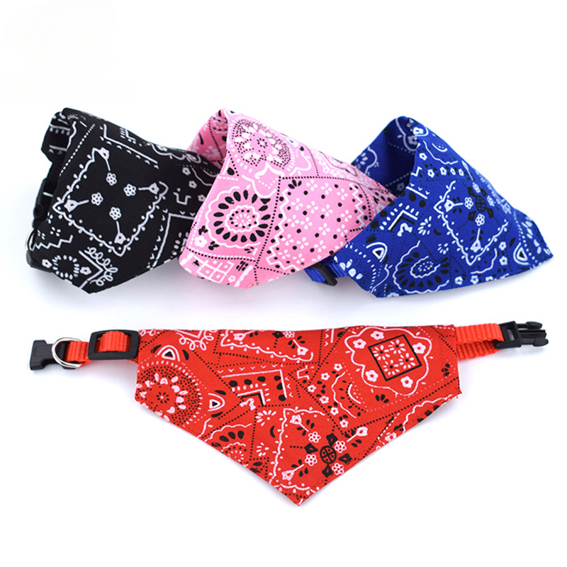 Adjustable Printed Pet Triangl - Dog Bandana Scarf review and price