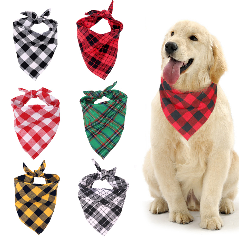 Soft Cotton Pet Dog Bandanas f - Dog Bandana Scarf review and price