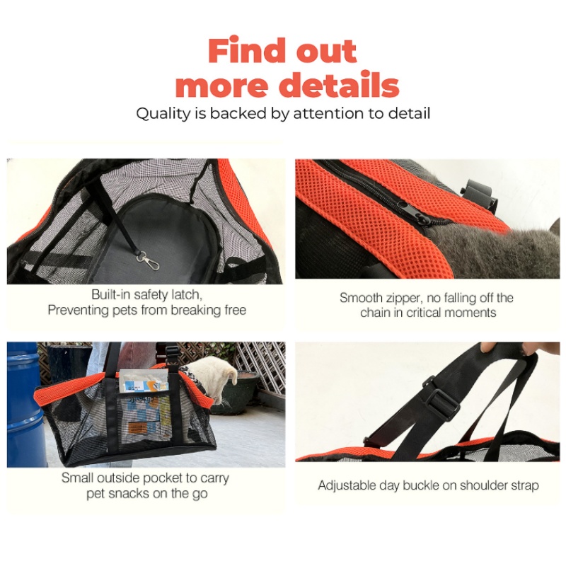 Pet Carrier Bags Mesh Breathab - Pet Supplies For Less review and price