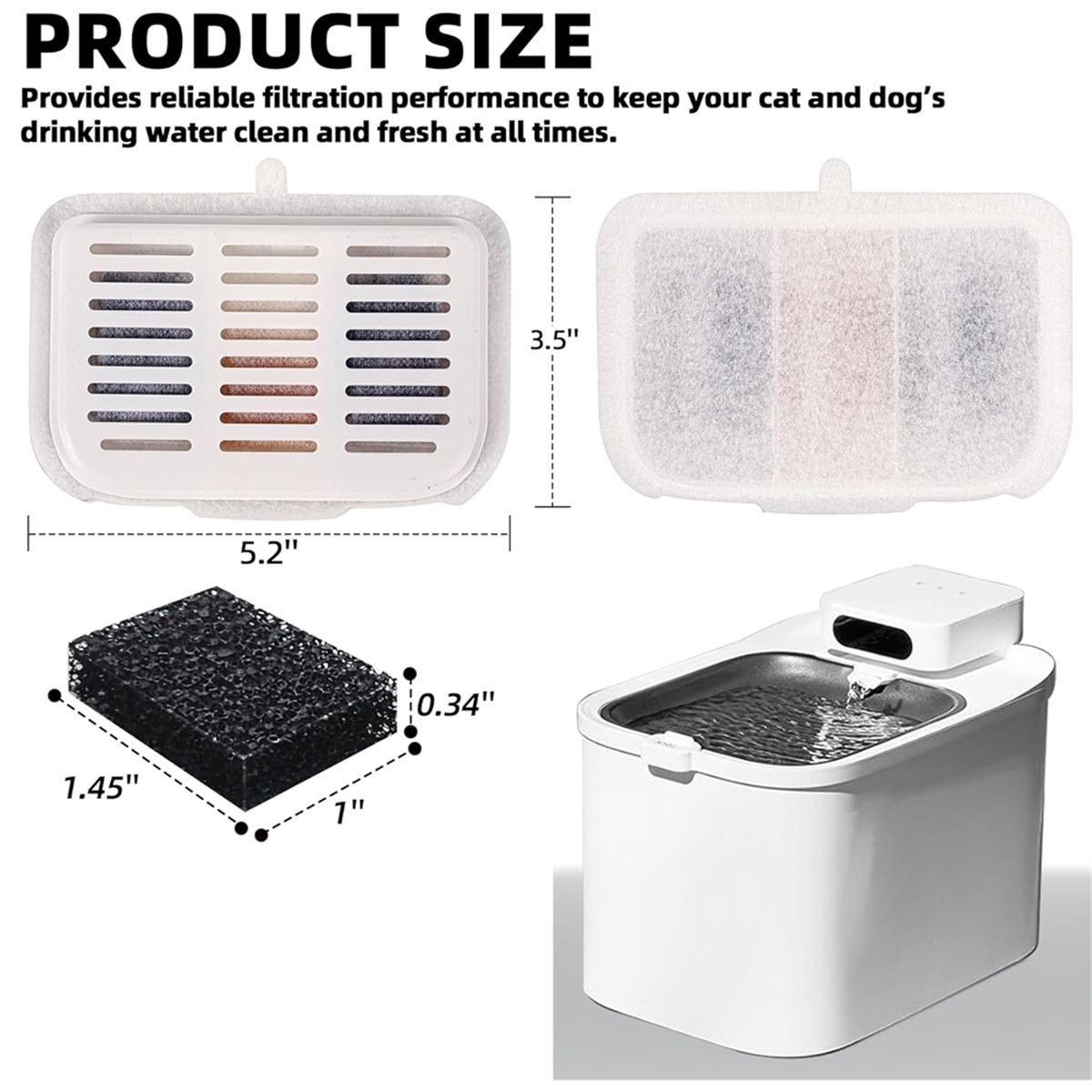 (A02R] 15-Pack Filter Unit Rec - Pet Water Fountain review and price