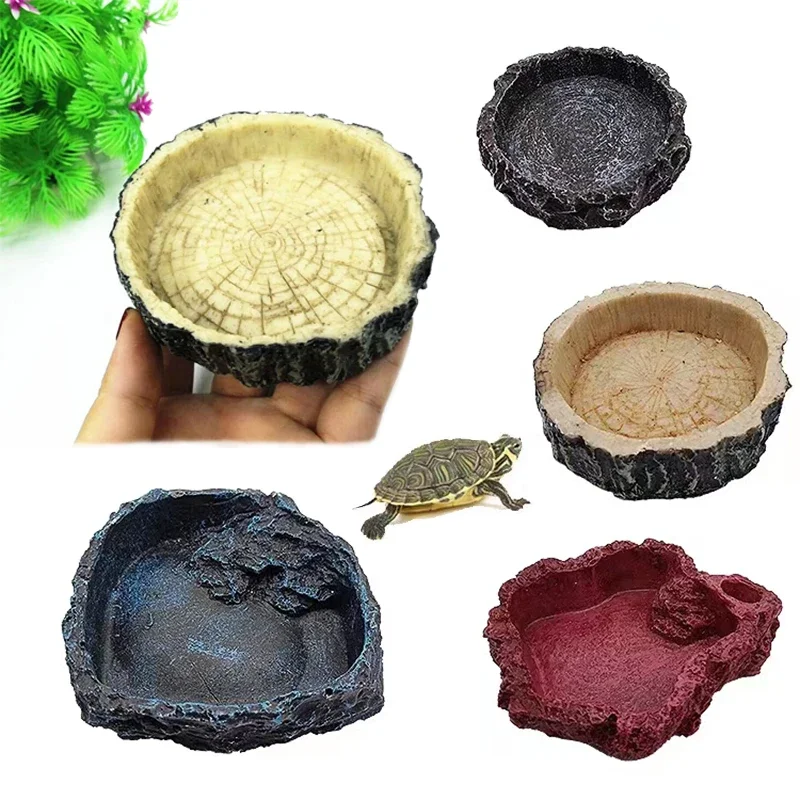 Pet Reptile Feeder Bowl Resin  - Pet Supplies Fish review and price