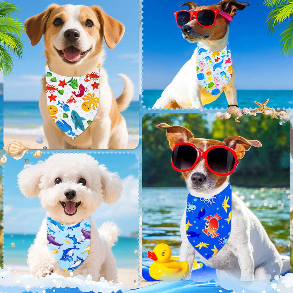 50pcs Pet Dog Bandana Fashion  - Dog Bandana Scarf review and price