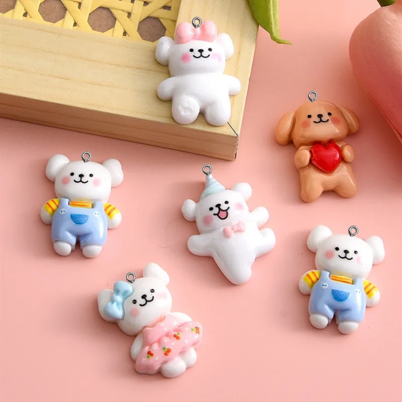 10pcs Cartoon Dog Resin Charms - Pet Supplies Store review and price