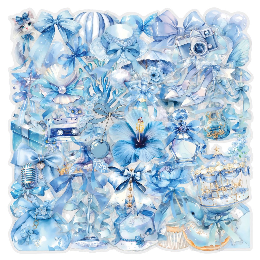 60Pcs Blue Coquette Sticker Pa - Pet Supplies In Store review and price