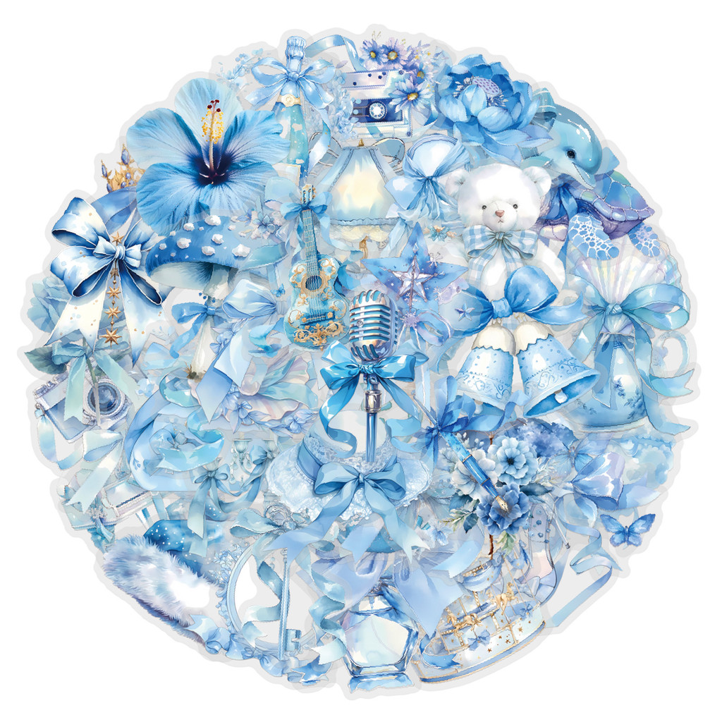 60Pcs Blue Coquette Sticker Pa - Pet Supplies In Store review and price