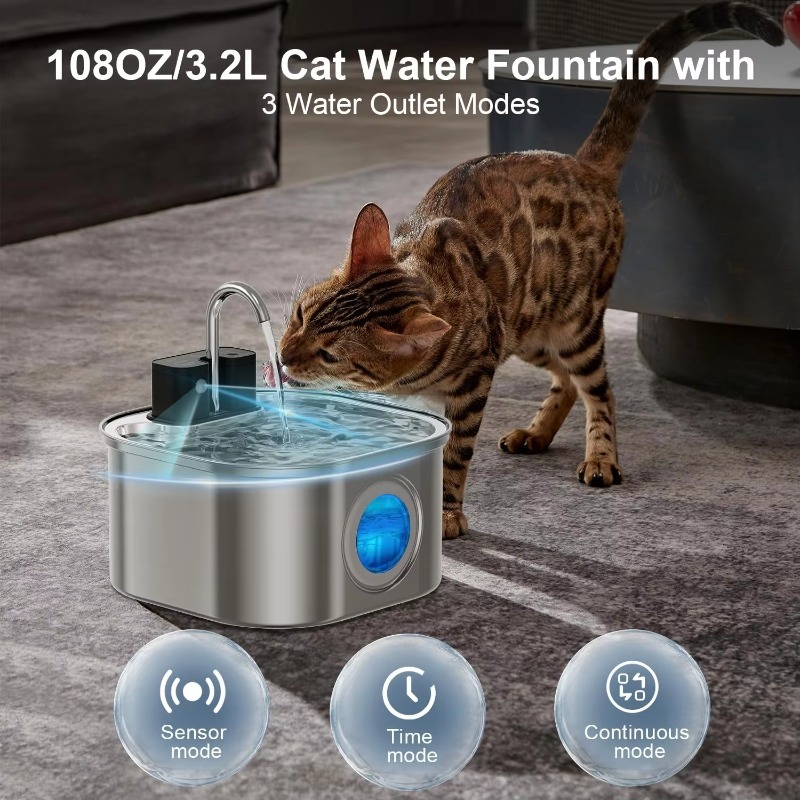 3.2L Wireless Cat Water Founta - Pet Water Fountain review and price